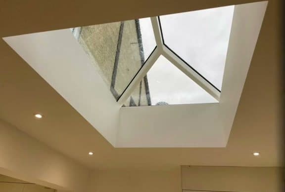 Looking up into a roof lantern